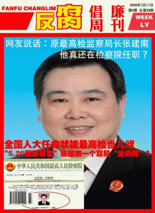 《反腐廉政月刊》杂志第8期总第29期封面